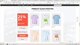 侧边栏产品分类效果