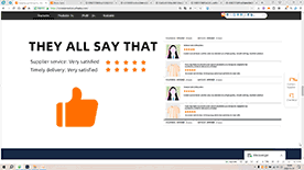 五星好评滚动效果