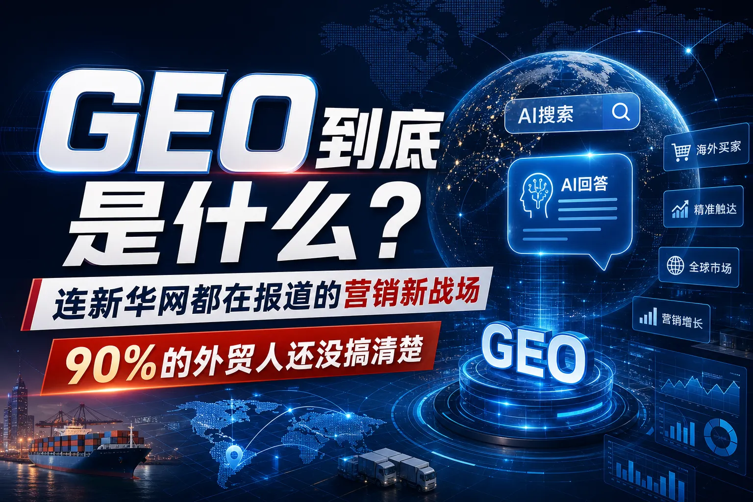 GEO到底是什么？——连新华网都在报道的营销新战场，90%的外贸人还没搞清楚