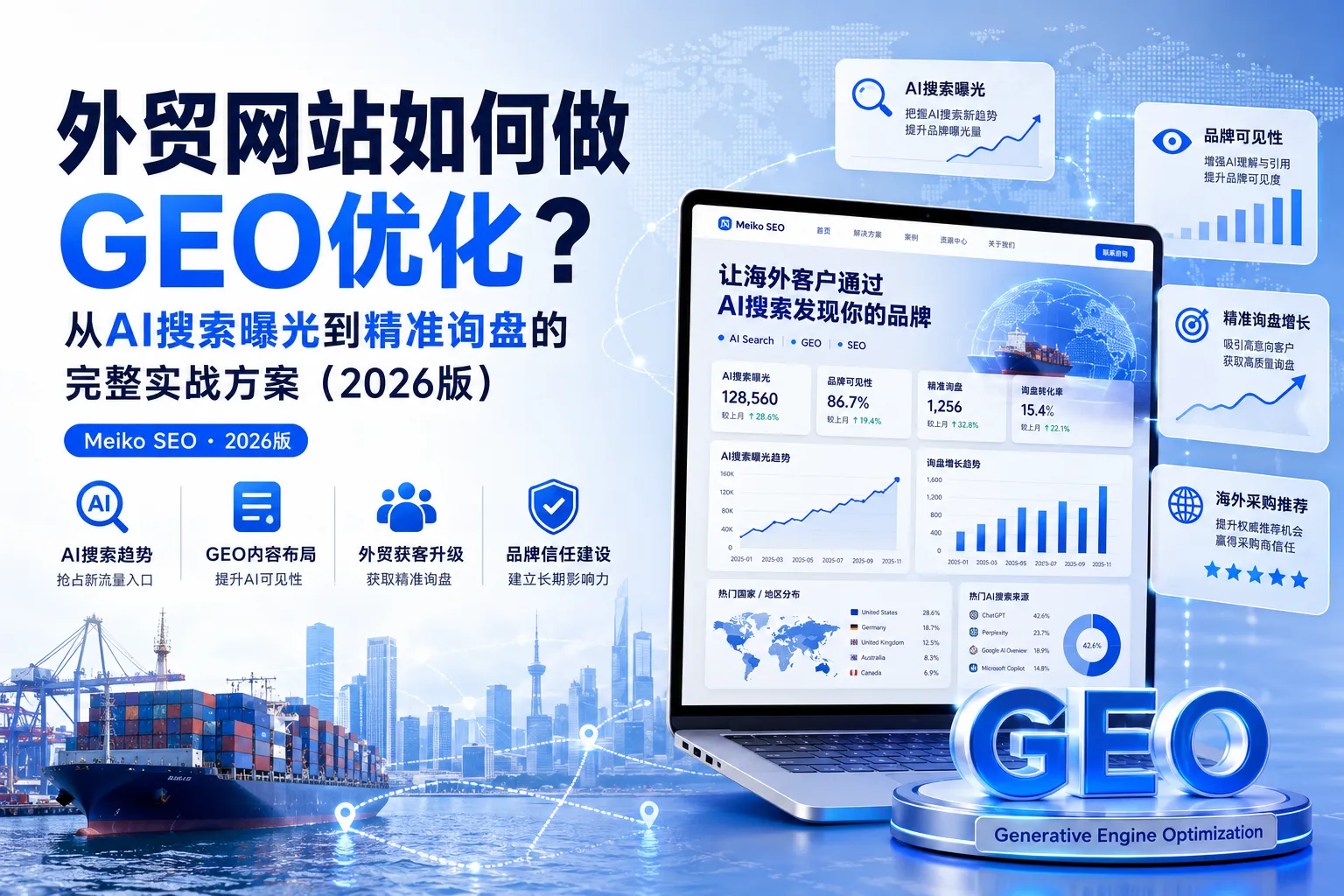 外贸网站如何做GEO优化？从AI搜索曝光到精准询盘的完整实战方案（2026版）